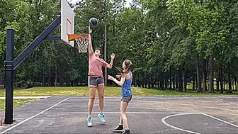 Amazon Vanessa Dominates Short Petite Katy Faery On The Basketball Court (SD 720p WMV)