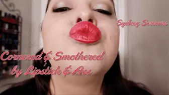 Covered and Smothered by Lipstick and Ass - A Lipstick Fetish Scene featuring Ass Smothering, Femdom POV, BBW Face Sitting, and Upskirt - 1080 MP4