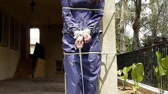 Beautiful insurance investigator Chantel Osmond never imagined she'd be gagged and roped to an outdoor cement post!