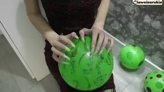 Nails scratch to burst 5 balls
