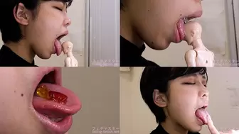 [Premium Edition]Fuuka Nagano - Showing inside cute girl's mouth, chewing gummy candys, sucking fingers, licking and sucking human doll, and chewing dried sardines mout-150-PREMIUM