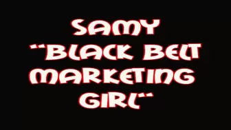 Samy "black belt marketing girl"