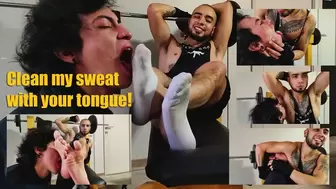 Neron - Clean my sweat with your tongue after workout!