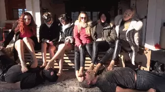 THE FEMDOM WEEKEND - EXTREME muddy feet licking, spitting - Final with soap on tongue (CRAZY CLIP!!!)
