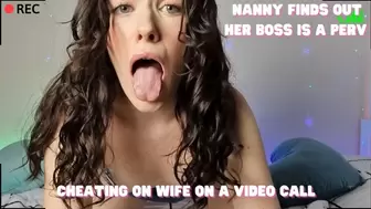 Nanny Gives Her Boss a JOI