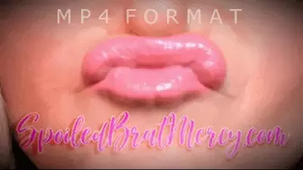 Pink Glossy Lipstick Lip Smelling (HD) MP4