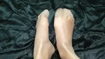 Pantyhose stocking nylon fetish feet legs vintage claro