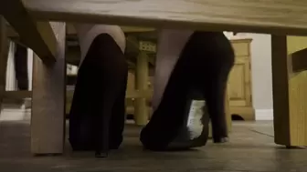 Shoeplay under chair