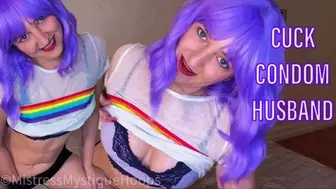 Cuck Condom Husband - Cuckold Humiliation Femdom POV with Brat Mistress Mystique - MP4