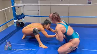 KO vs Bianca Blance! - Wrestling, Arm Wrestling & Measuring!