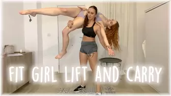 FIT AND STRONG GIRL LIFT AND CARRY