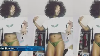 Robotic Afro Lady in Slow-mo