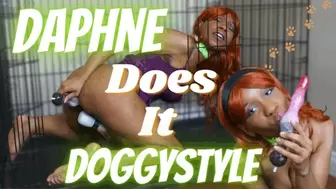 Daphne Does It Doggystyle - Fantasy Dildo Cosplay Fucking in 4K