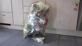 Trash bag crushing 22