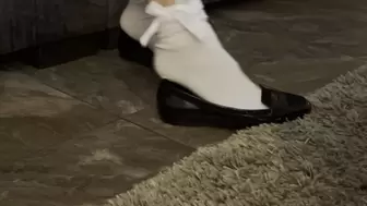 Shoeplay in white socks 2