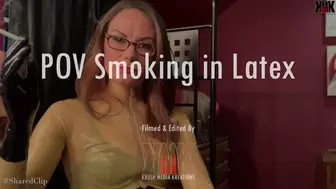 POV Smoking in Latex