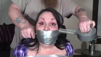 Duct tape many layered gag