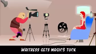 Magic Stuck Waitress on Couch