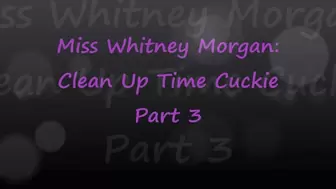 Miss Whitney Morgan: Clean Up Time Cuckie part 3 - wmv