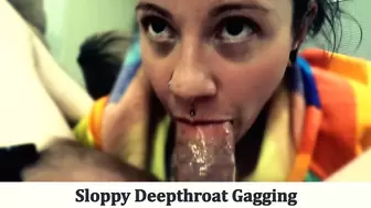 Sloppy Deepthroat Gagging