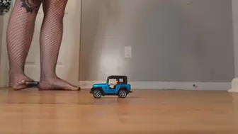 Toy Car Crush- Thea Owlfoot in Fishnets VS Toy Jeep