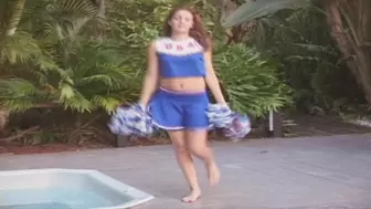 part 1, Cheerleader takes a naked swim