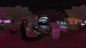 Virtual Reality Experience of Sapphire in the Sim Rig Playing NFS Unbound