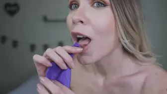 Naked Fun With Purple Balloons