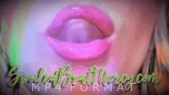 Glossy Pink Party Lip Licks (HD) MP4
