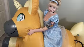 Cinderella Cums On Inflatable Honey Poof
