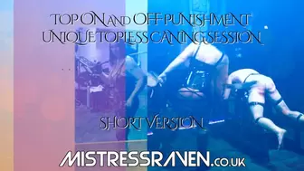 [808] Unique Topless Caning Session Short Version