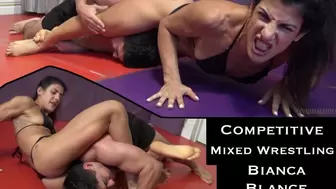 Bianca Blance vs Frankie: Competitive Mixed Wrestling