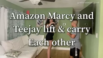 Amazon Marcy and Teejay lift & carry each other