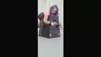 Fuck and suck on bdsm bench