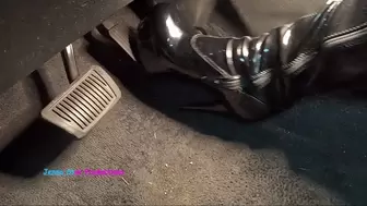 Hard Revving and Driving in my Pleaser Boots 1080P