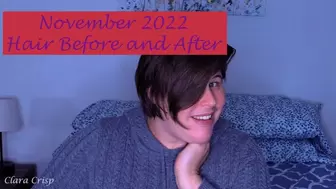 November 2022 Before and After Haircut