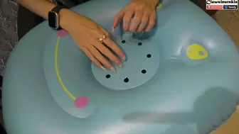 How long can an inflatable mini raft last against my nails?