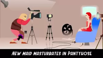 The new maid Solo Pantyhose Masturbation