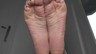 resting wrinkled soles