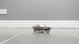 Model car crunched