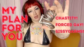 My plan for you (Chastity, gay, sissygasms)