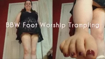BBW Foot Worship Trampling
