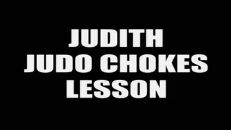 Judith judo chokes lesson
