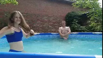 Swimming and kicking