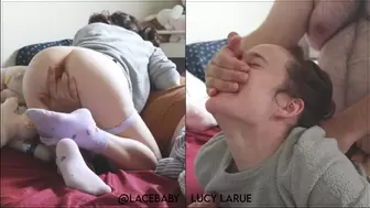 Little Girlfriend Cums to Rough Pounding