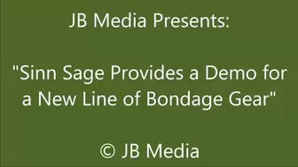 Sinn Sage Demos the New Bondage Gear - SD