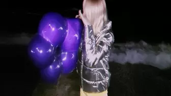 Alla made B2P purple balloon in the shape of a flower!!!