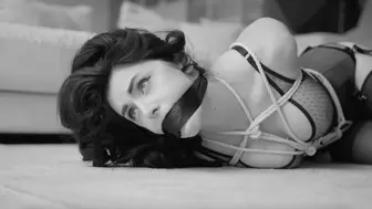 Retro bondage and panties in mouth (1080p)