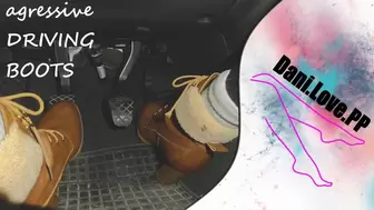 agressive driving high heel booties | pedal pumping