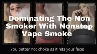 Dominating You With My Vape Smoke Until You Cum